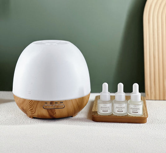Natural Fragrance Oil & Diffuser Set Package F3 - FO 5ml x3 + Diffuser Machine (3rd Anniversary Promo)